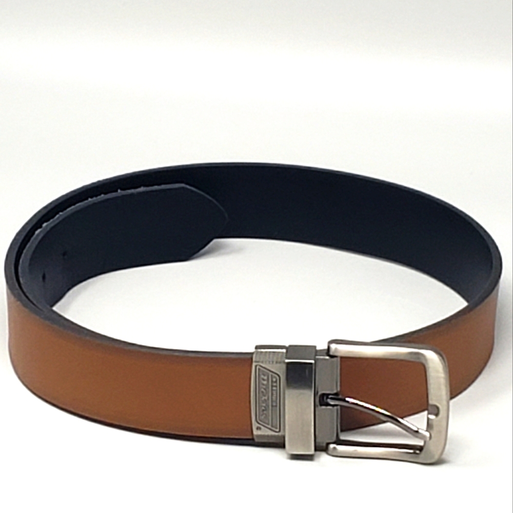Dickies Men's Black/Brown Reversable Leather Belt (Size: 32)